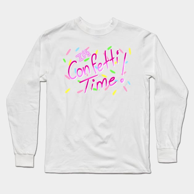 Confetti Time Long Sleeve T-Shirt by EeveelutionLova